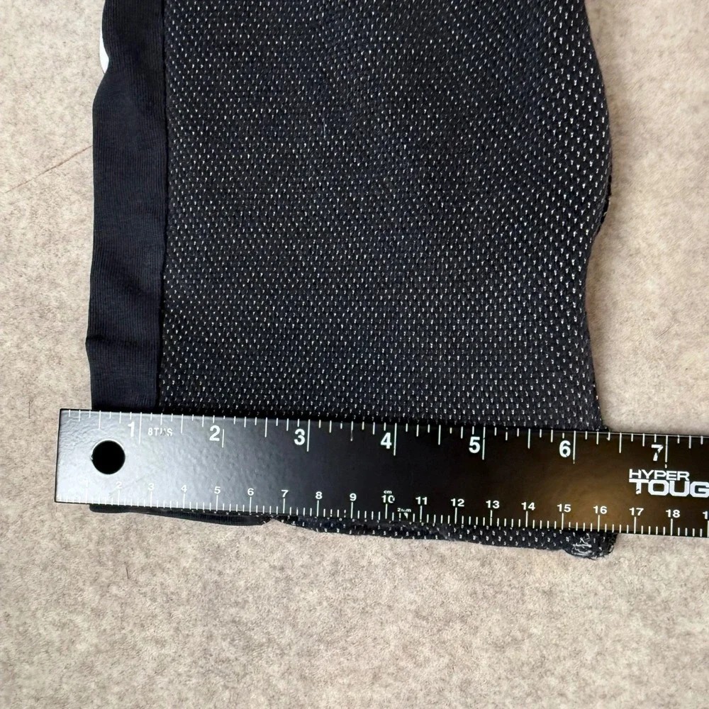 Adidas Training Pants XL Joggers Black Tapered Mesh Ankle Zip DH9093